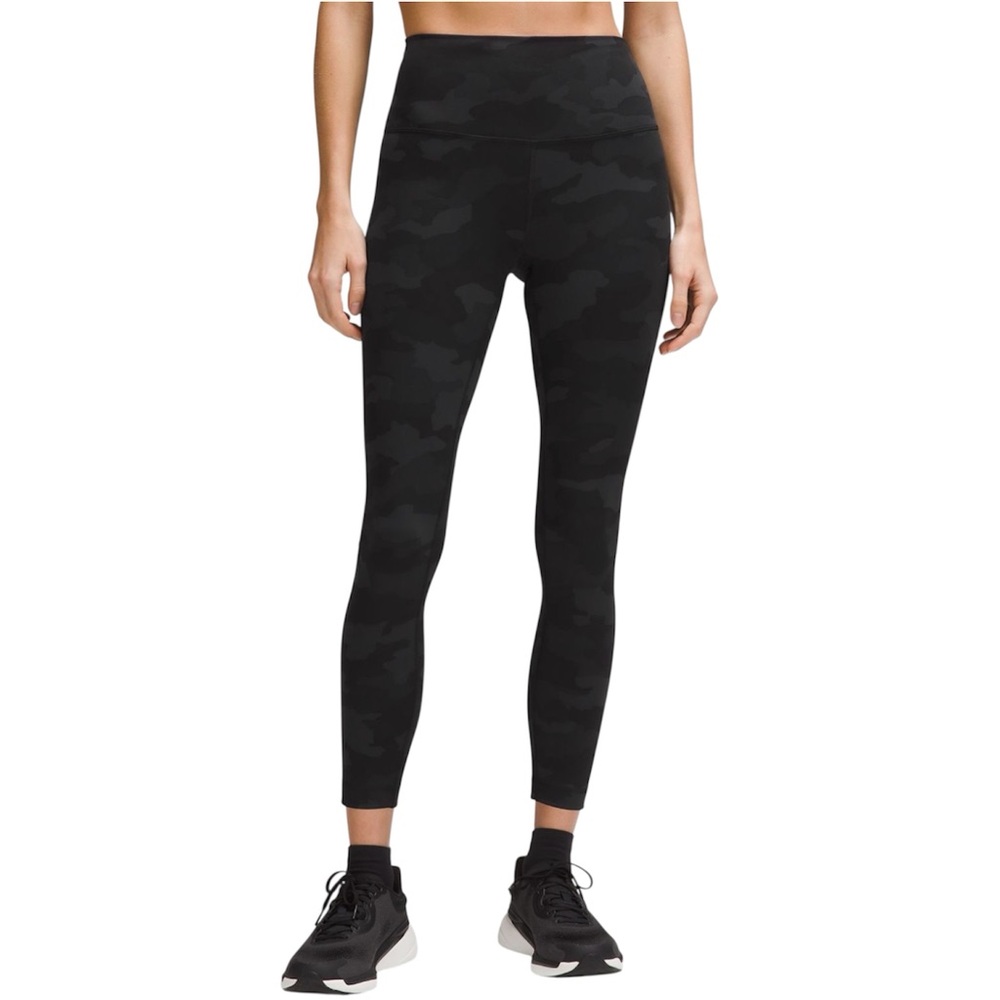 Lululemon Wunder Under High-Rise Tight 7/8 25” Black Camo Size 14